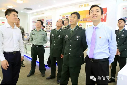 吉林省人武學院領導走進mg4377娛樂電子遊戲網站
